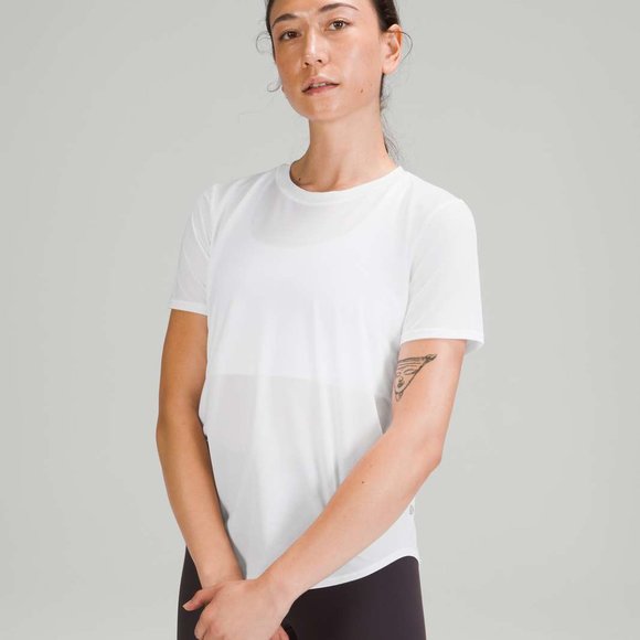 lululemon athletica Tops - Lululemon Two Cotton Tee in White